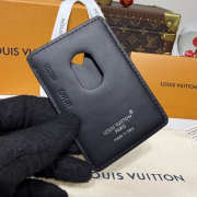 Uubags Louis Vuitton M13185 Porte-Carte Magnet Card Holder Black Monogram 6.5x9.5x0.5cm - 3