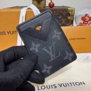 Uubags Louis Vuitton M13185 Porte-Carte Magnet Card Holder Black Monogram 6.5x9.5x0.5cm - 2