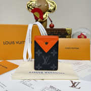 Uubags Louis Vuitton M12855 Porte-Carte Magnet Card Holder Orange 6.5x9.5x0.5cm - 1