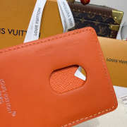 Uubags Louis Vuitton M12855 Porte-Carte Magnet Card Holder Orange 6.5x9.5x0.5cm - 5