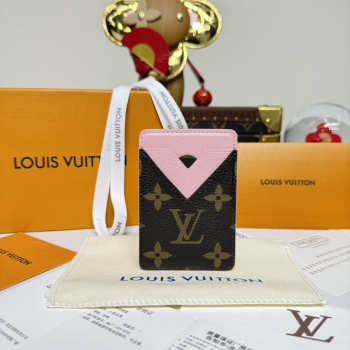 Uubags Louis Vuitton M12855 Porte-Carte Magnet Card Holder Pink 6.5x9.5x0.5cm