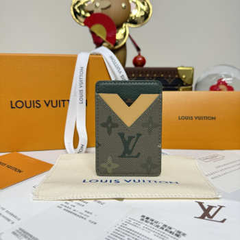 Uubags Louis Vuitton M27087 Magnetic Card Holder Khaki 6.5x0.5x9.5cm