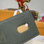 Uubags Louis Vuitton M27087 Magnetic Card Holder Khaki 6.5x0.5x9.5cm - 5