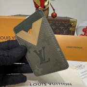 Uubags Louis Vuitton M27087 Magnetic Card Holder Khaki 6.5x0.5x9.5cm - 4