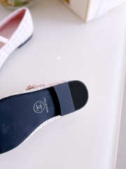 Uubags Chanel ballet flats tweed & grosgrain, pink, black & white - 5