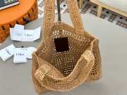 Uubags Chloe Summer Banana tote bag in summery beige raffia 33x37x2cm - 3
