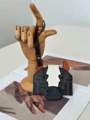 Uubags Fendi Best Friends Forever card case card holder in FF fabric and black leather - 1