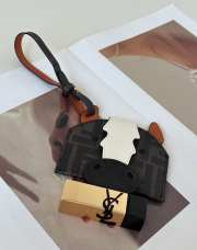 Uubags Fendi Best Friends Forever card case card holder in FF fabric and black leather - 3