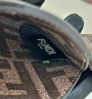 Uubags Fendi Best Friends Forever Card Case Brown FF leather and fabric card holder - 5