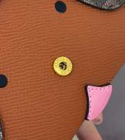 Uubags Fendi Best Friends Forever Card Case Brown FF leather and fabric card holder - 2