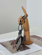 Uubags Fendi Best Friends Forever Card Case Dove grey leather and grey FF fabric card holder - 6