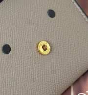 Uubags Fendi Best Friends Forever Card Case Dove grey leather and grey FF fabric card holder - 5