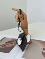 Uubags Fendi Best Friends Forever Card Case Card holder in brown FF fabric and camelia leather - 2