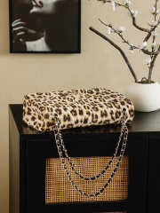 Uubags Chanel CC Classic Flap Leopard Pattern Bag 18x33x8cm - 3
