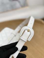 Uubags Chanel Quilted Leather Waist Belt Bag In White 18x3.5x12cm - 2