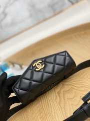 Uubags Chanel Quilted Leather Waist Belt Bag In Black 18x3.5x12cm - 2