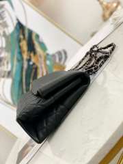 Uubags Chanel CC Quilted Lambskin Flap Shoulder Bag In Black 32x7.5x19cm - 6