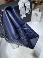 Uubags Chanel CC Quilted Lambskin Flap Shoulder Bag In Navy Blue 32x7.5x19cm - 5