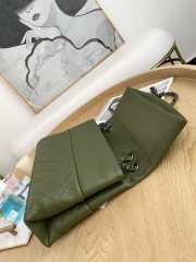 Uubags Chanel CC Quilted Lambskin Flap Shoulder Bag In Green 32x7.5x19cm - 5