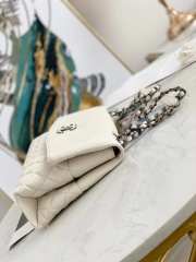 Uubags Chanel CC Quilted Lambskin Flap Shoulder Bag In Off-white 32x7.5x19cm - 6