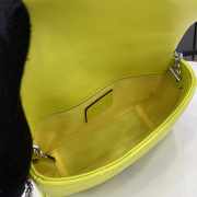 Uubags Gucci GG Marmont Mini Shoulder Bag In Lime Green Lambskin Leather 16.5x9.5x4.5cm - 2