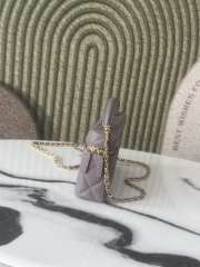 Uubags Chanel AP4407 Vanity bag light purple glossy calfskin with grain effect & gold-plated metal - 6