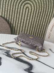 Uubags Chanel AP4407 Vanity bag light purple glossy calfskin with grain effect & gold-plated metal - 4