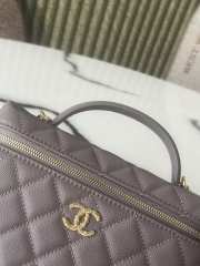 Uubags Chanel AP4407 Vanity bag light purple glossy calfskin with grain effect & gold-plated metal - 2