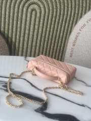 Uubags Chanel AP4407 Vanity bag light pink glossy calfskin with grain effect & gold-plated metal - 2