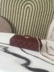 Uubags Chanel AP4407 Vanity bag burgundy glossy calfskin with grain effect & gold-plated metal - 5