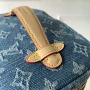Uubags Louis Vuitton M27946 Nice Mini Bag Blue Denim Fabric 20x13.5x12cm - 5