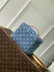 Uubags Louis Vuitton M27946 Nice Mini Bag Blue Denim Fabric 20x13.5x12cm - 4
