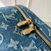 Uubags Louis Vuitton M27946 Nice Mini Bag Blue Denim Fabric 20x13.5x12cm - 3