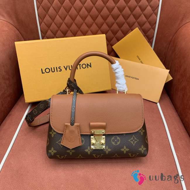 Uubags Louis Vuitton M28288 Madeleine BB Bag Monogram Cognac Brown 24.5x16x8cm - 1