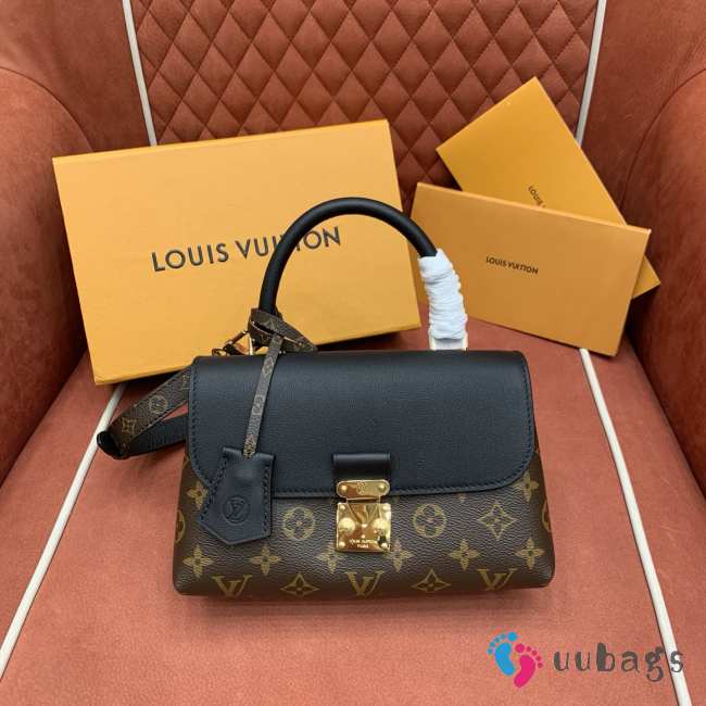 Uubags Louis Vuitton M28288 Madeleine BB Bag Monogram Black 24.5x16x8cm - 1