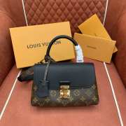 Uubags Louis Vuitton M28288 Madeleine BB Bag Monogram Black 24.5x16x8cm - 1