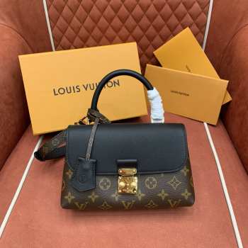 Uubags Louis Vuitton M28288 Madeleine BB Bag Monogram Black 24.5x16x8cm