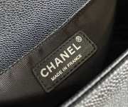 Uubags Boy Chanel small handbag in calfskin & ruthenium-plated metal pink 12x20.5x8.5cm - 4