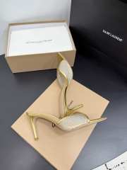 Uubags Gianvito Rossi Gold Crystal-Embellished Pointed-Toe Mule 8.5cm - 5