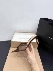 Uubags Gianvito Rossi Brown Crystal-Embellished Pointed-Toe Mule 8.5cm - 4