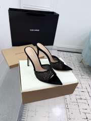 Uubags Gianvito Rossi Rania 85 crystal-embellished mules in black - 6