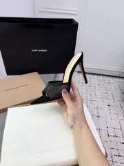 Uubags Gianvito Rossi Rania 85 crystal-embellished mules in black - 5