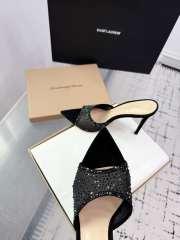 Uubags Gianvito Rossi Rania 85 crystal-embellished mules in black - 2
