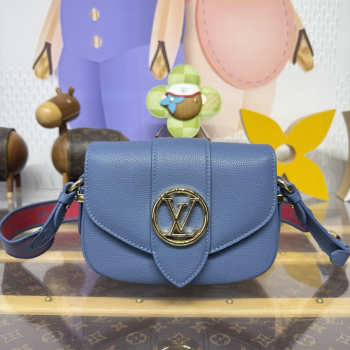 Uubags Louis Vuitton Pont 9 Soft PM Blue Bag 21x15x6.5cm