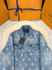Uubags Louis Vuitton 1AIQYM Ski Sequin Signature Denim Jacket - 5