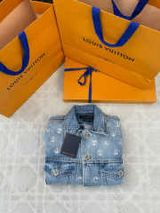 Uubags Louis Vuitton 1AIQYM Ski Sequin Signature Denim Jacket - 3