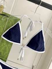 Uubags Gucci GG terrycloth bikini in blue  - 5