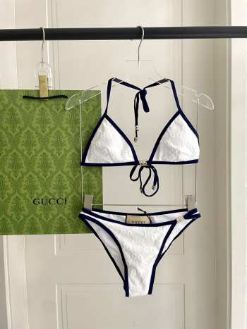 Uubags Gucci GG terrycloth bikini in white