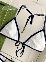 Uubags Gucci GG terrycloth bikini in white - 3