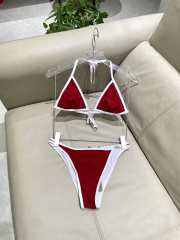 Uubags Gucci GG terrycloth bikini in red - 6